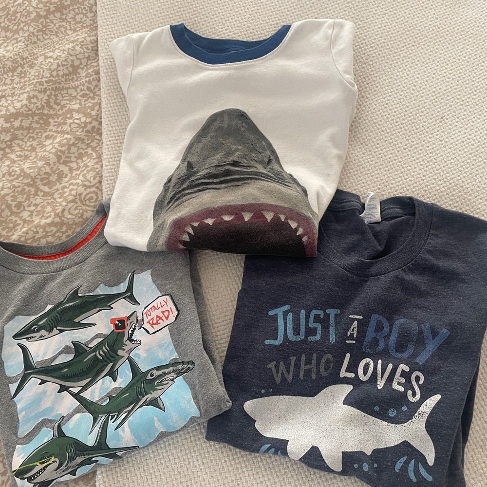 Set of three Shark-themed T-Shirts
